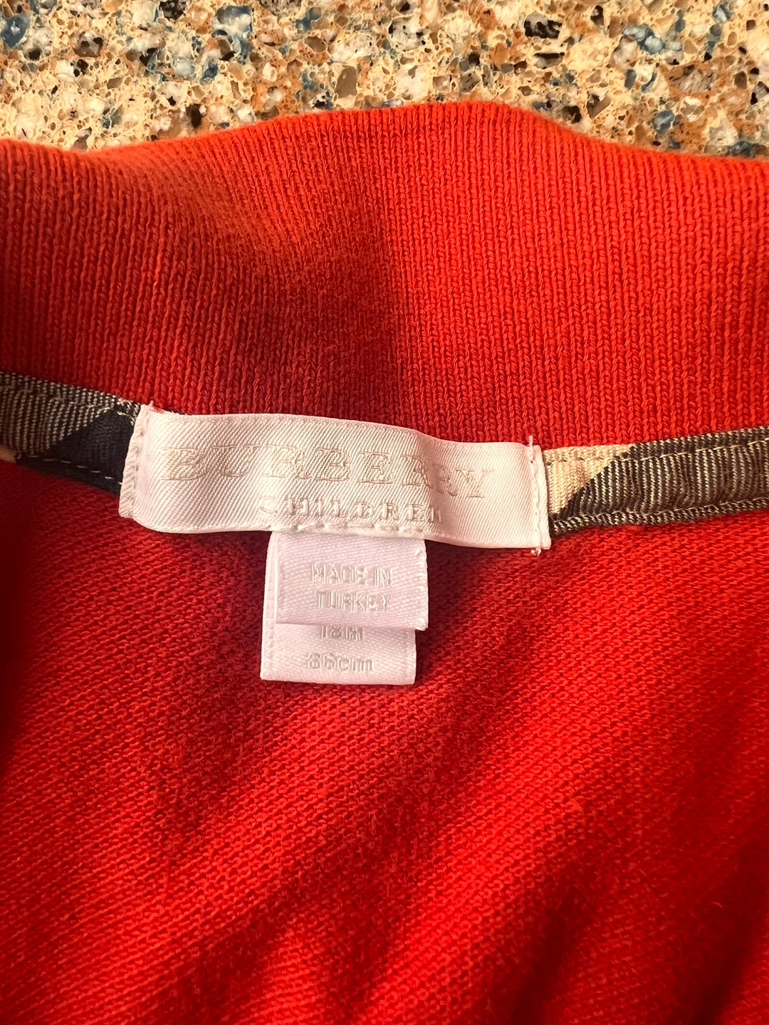 Authentic & original Burberry Red Polo Shirt Toddler - photo 5