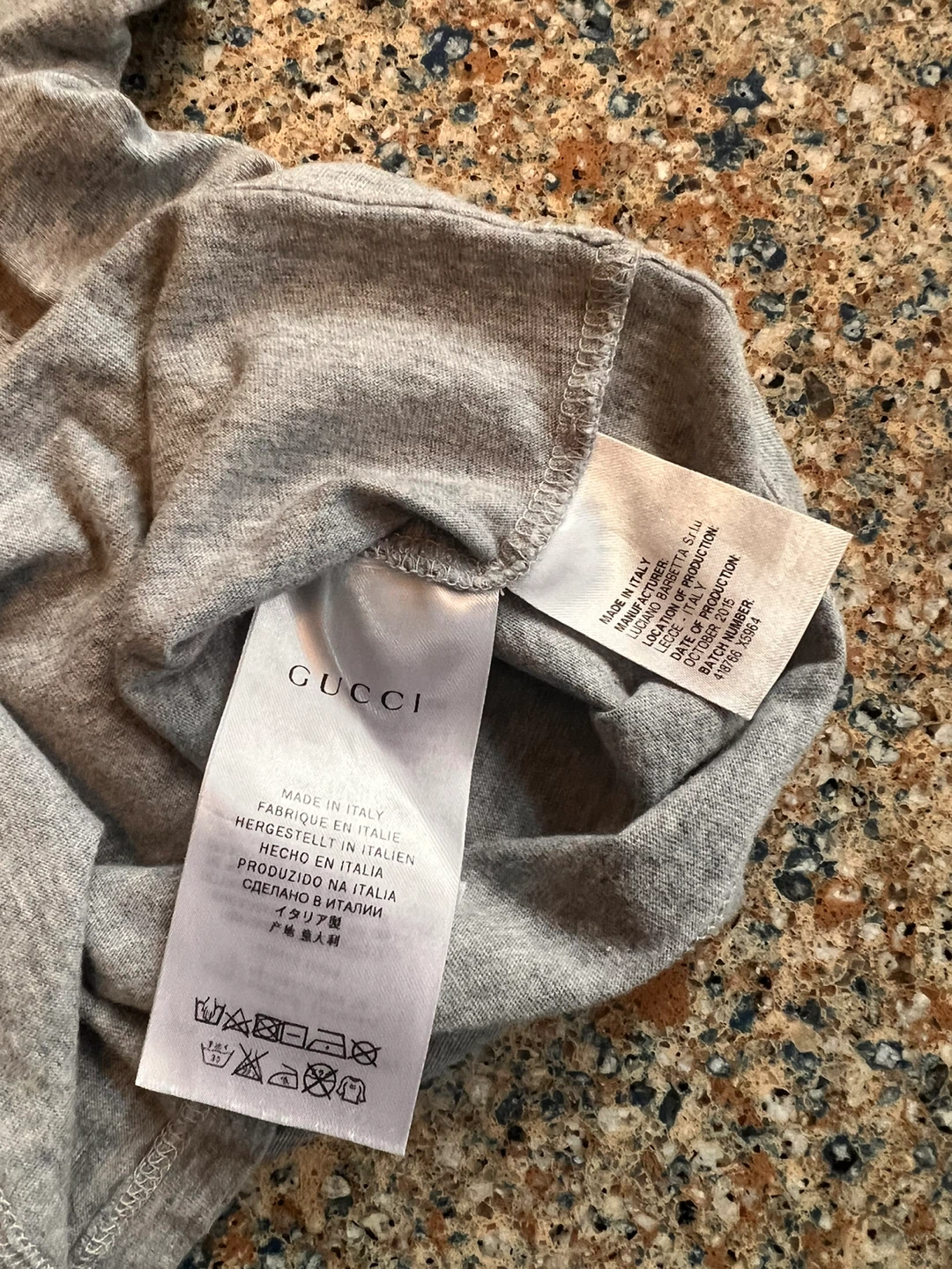 Original and authentic Gucci Baby Grey Cotton T-Shirt - photo 4