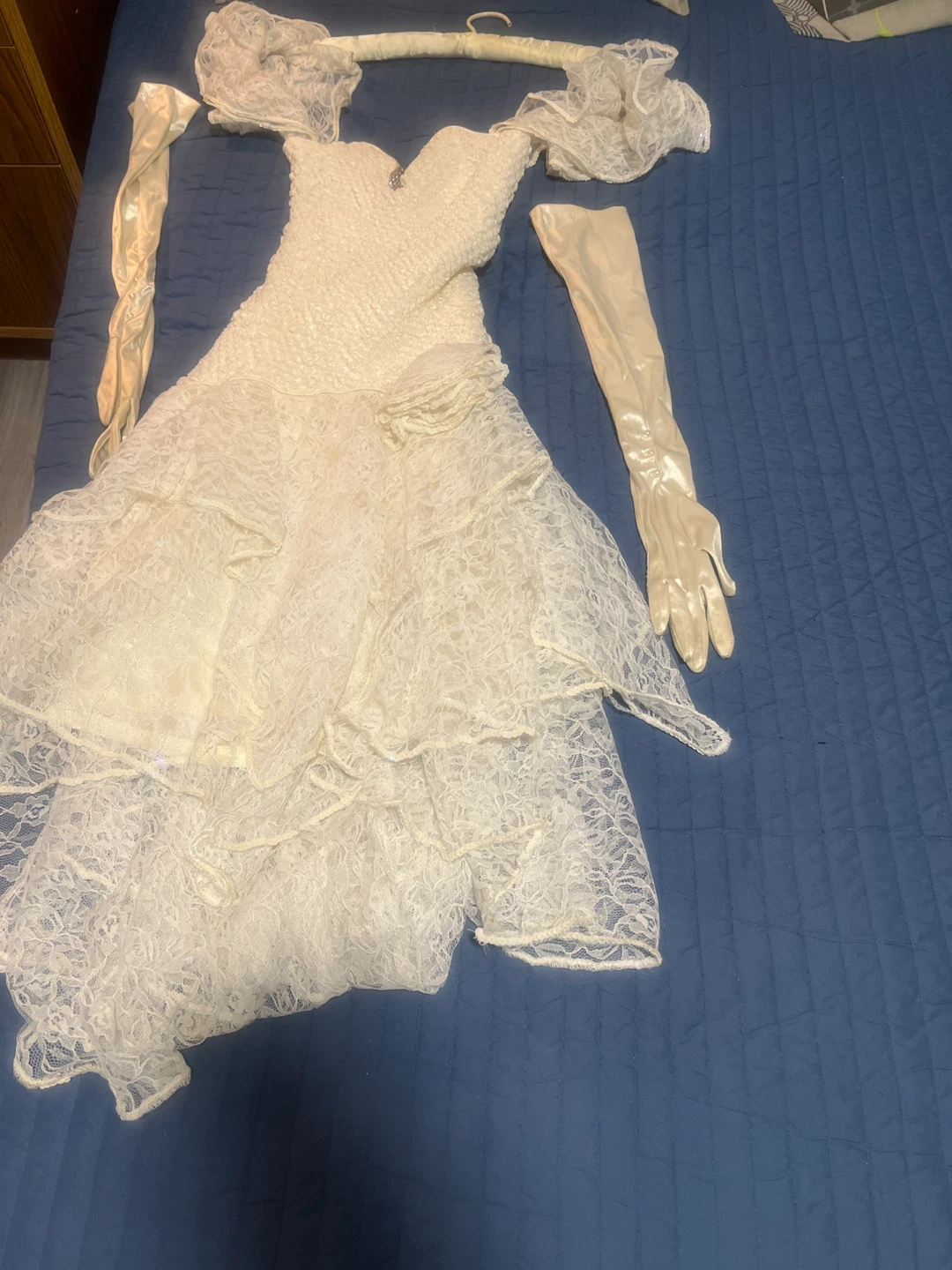 LORANN White Lace Trimmed Dress - photo 5