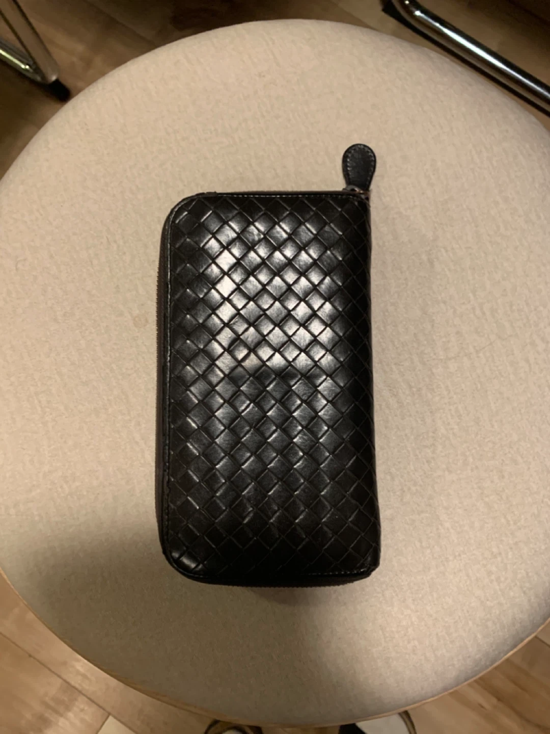 Botega Veneta Intrecciato Leather Zip Around Wallet - photo 2