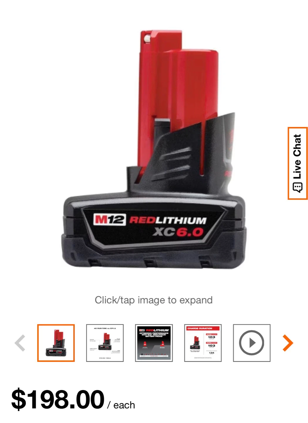 Milwaukee M12 REDLITHIUM XC6.0 Battery