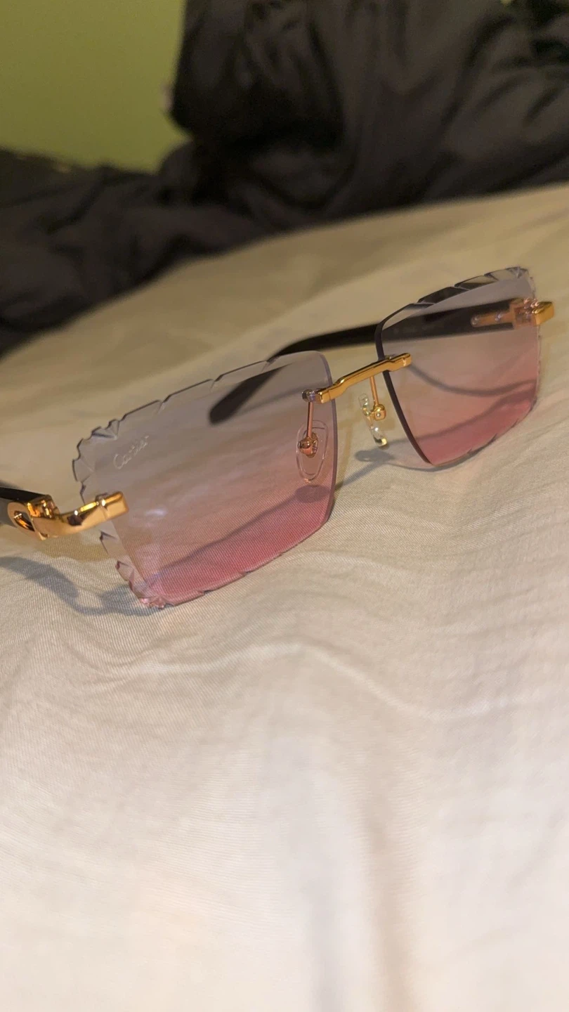 Cartier diamond cut glasses