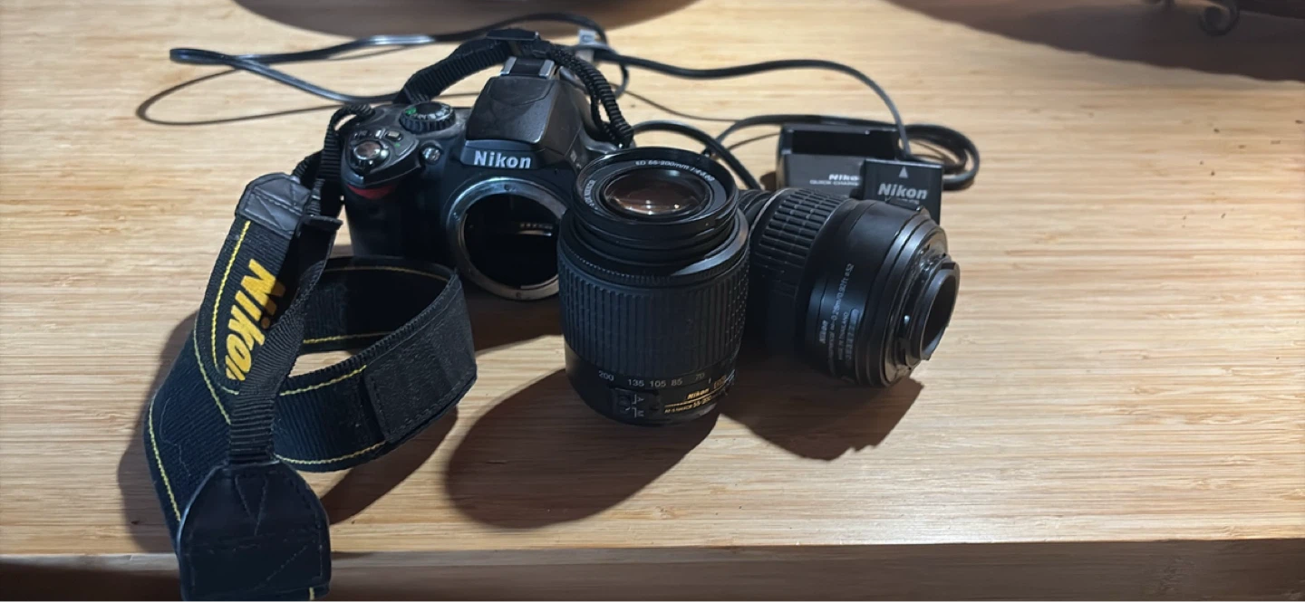 Nikon Digital Camera with Two Lenses