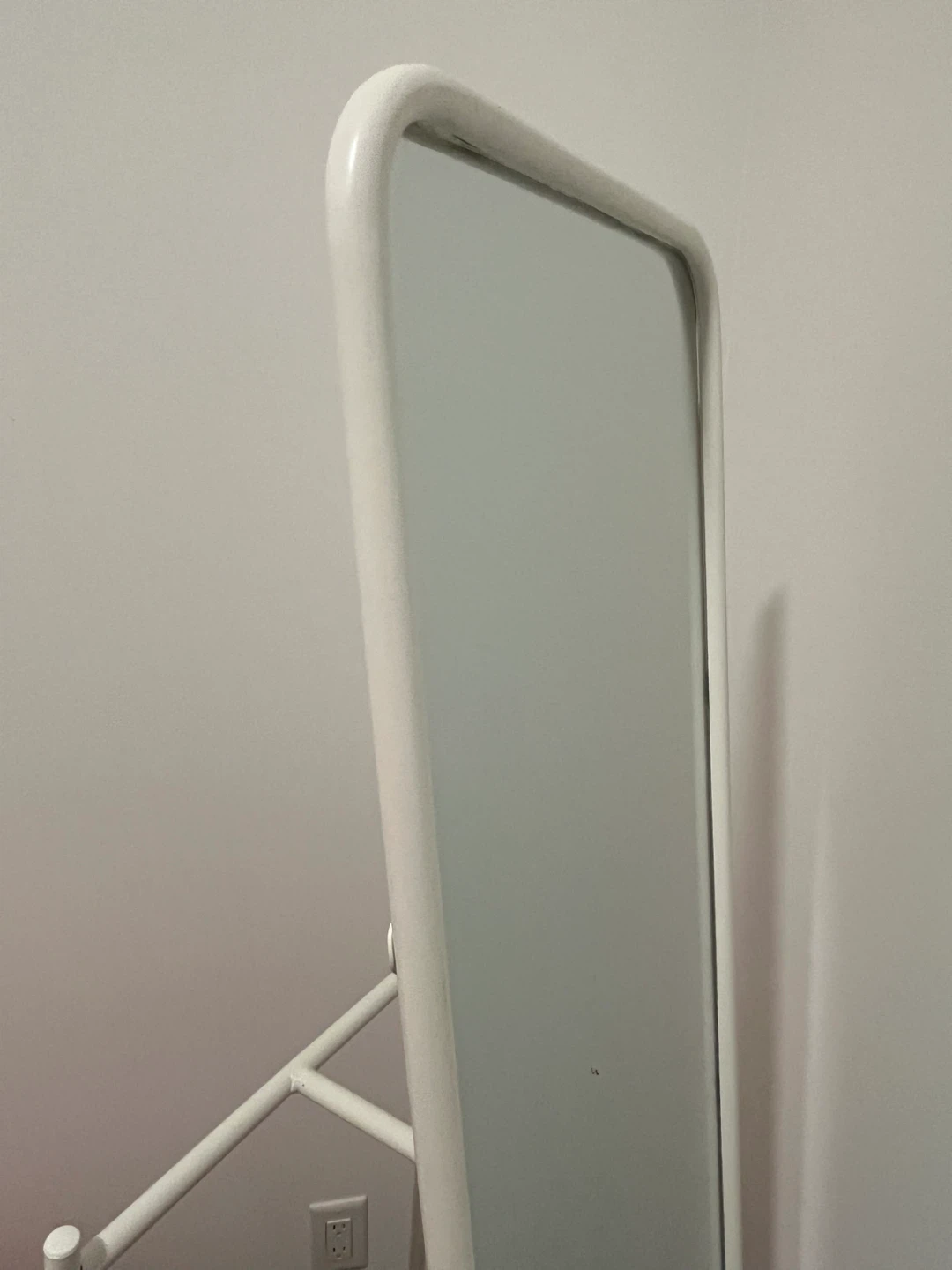 IKEA White Full Length Standing Mirror - photo 3