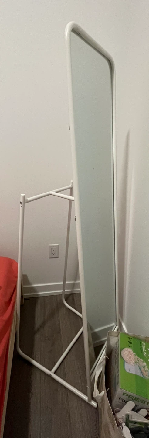 IKEA White Full Length Standing Mirror - photo 2