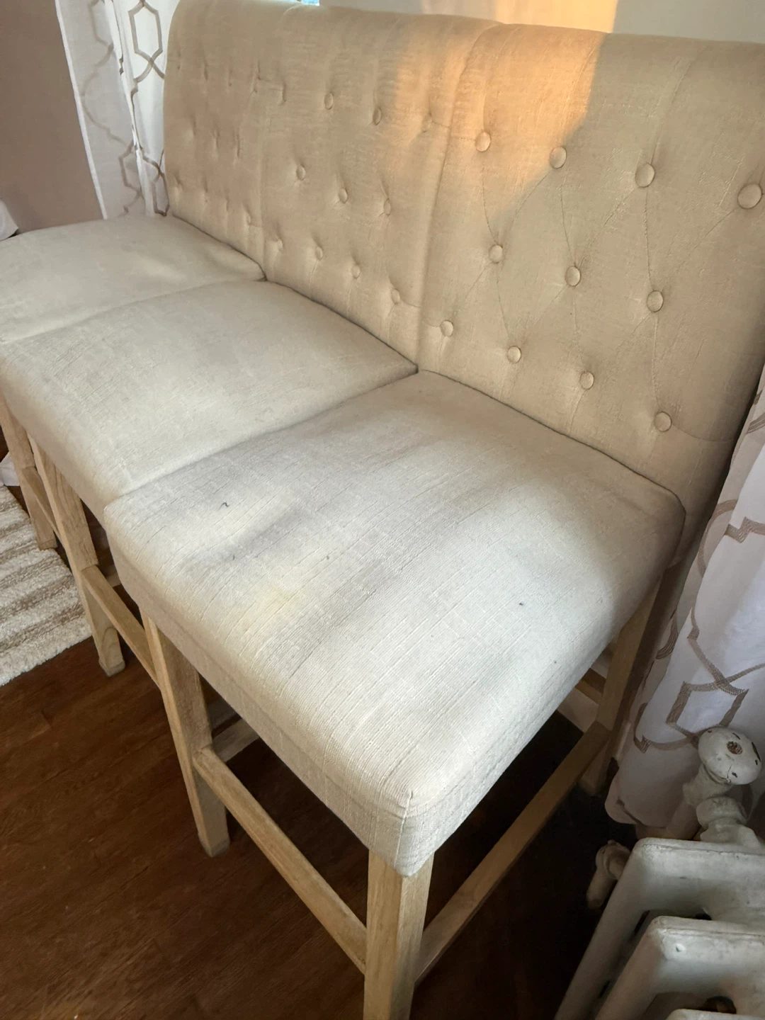 Tufted Upholstered Counter Stools (Set of 2) - photo 3
