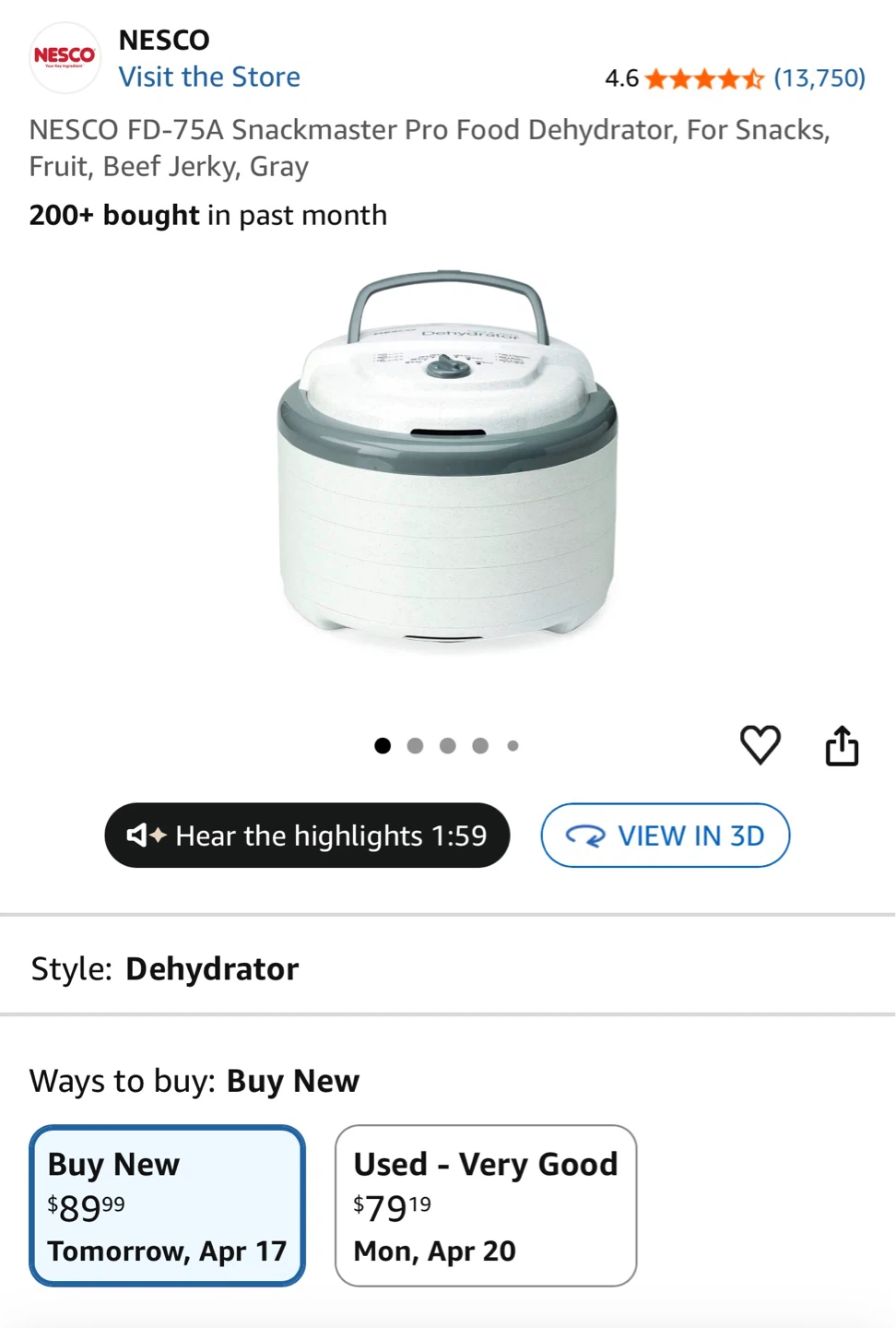 Nesco Professional Food & Jerky Dehydrator - photo 3