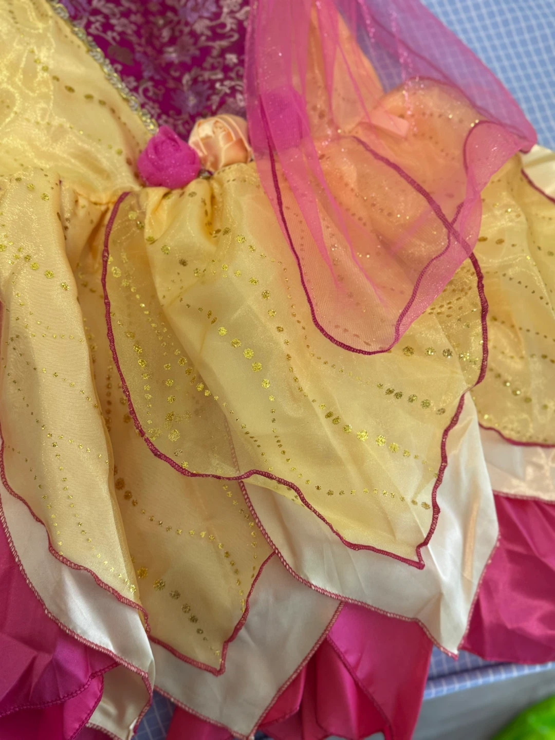 Girl's Yellow and Pink Princess Dress - photo 4