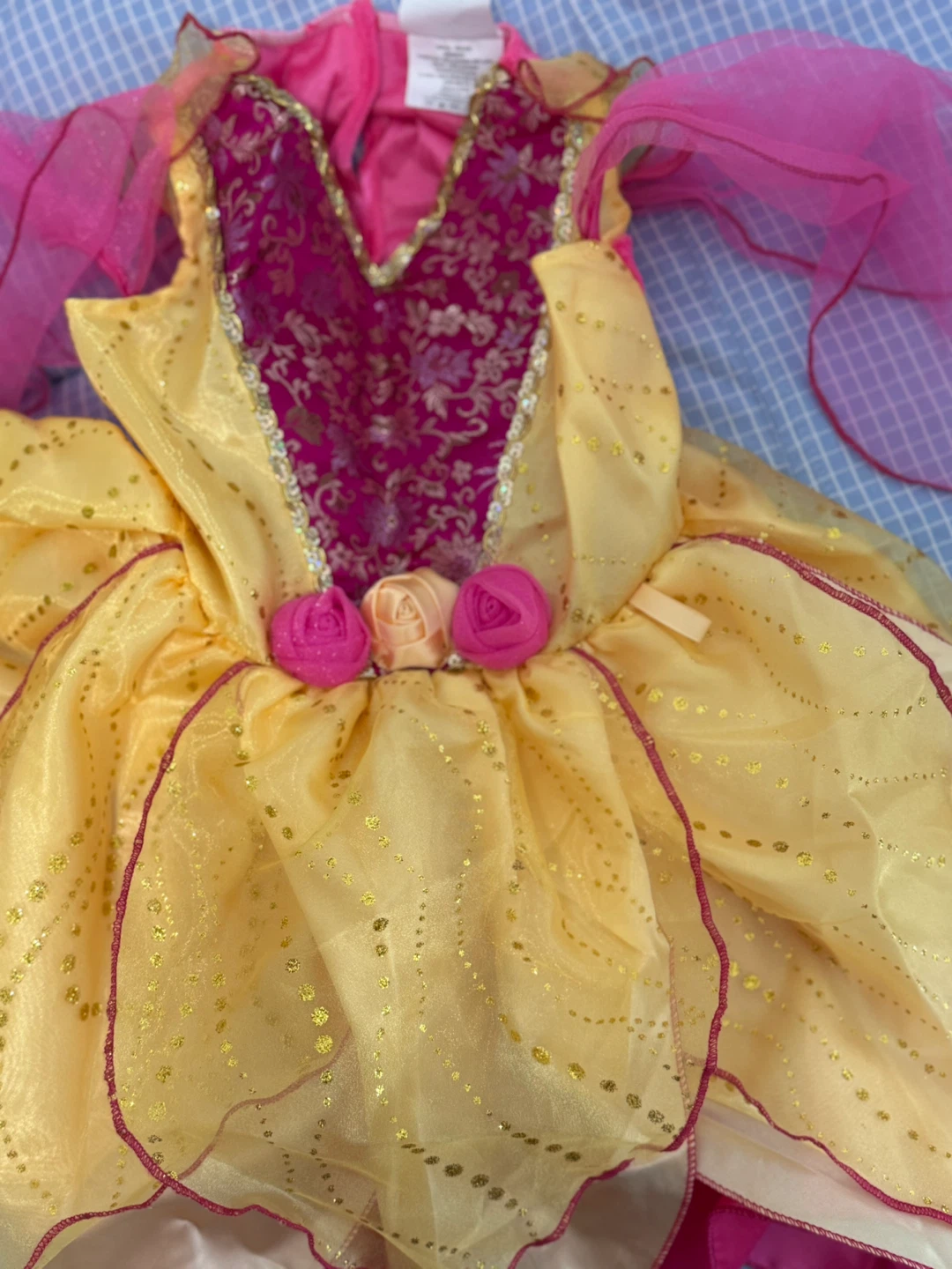 Girl's Yellow and Pink Princess Dress - photo 3