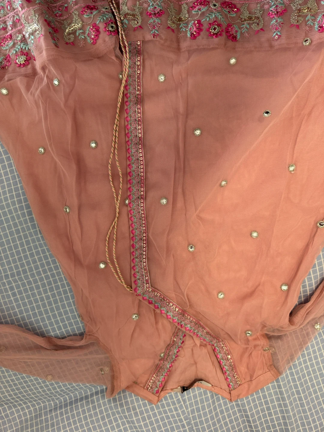 Sapphire Pink Embroidered Kurti - photo 3