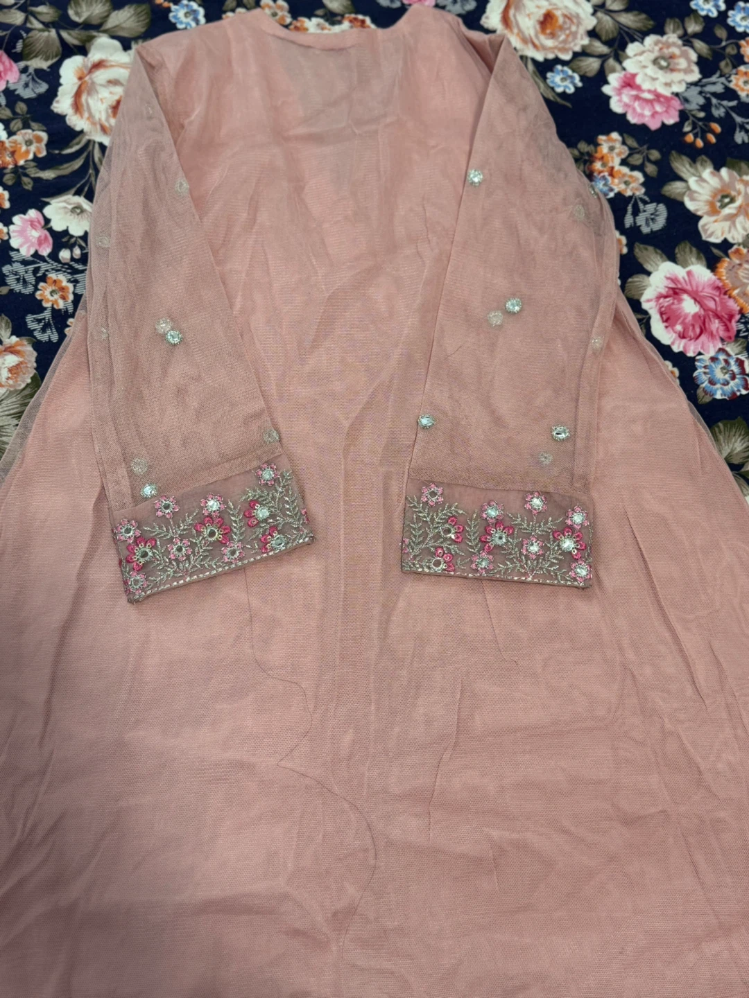 Sapphire Pink Embroidered Kurti - photo 5