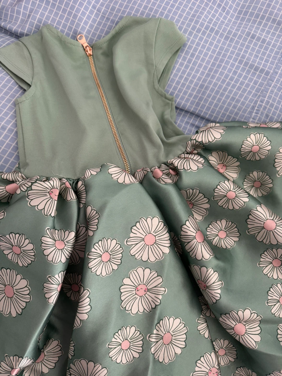 H&M Girls Green Daisy Print Dress - photo 4