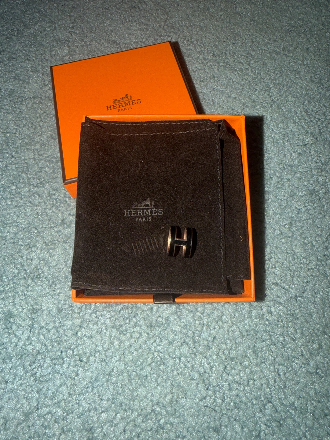 Hermès H Ring with Box