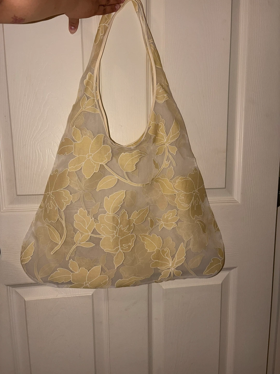 Sheer Floral Organza Tote bag