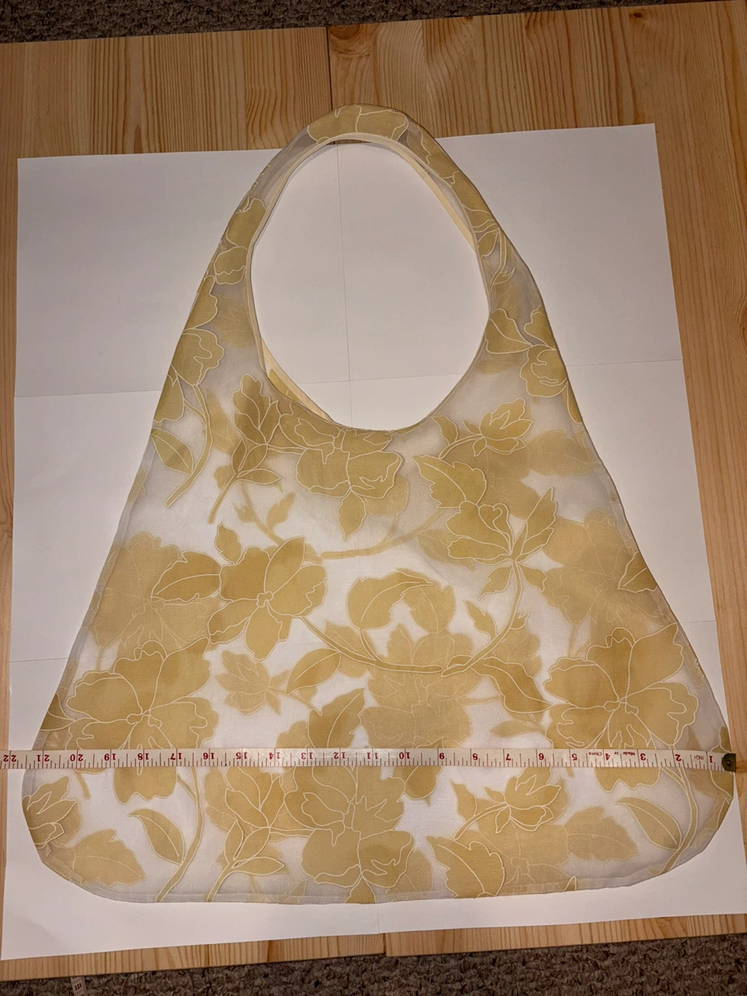 Sheer Floral Organza Tote bag - photo 2