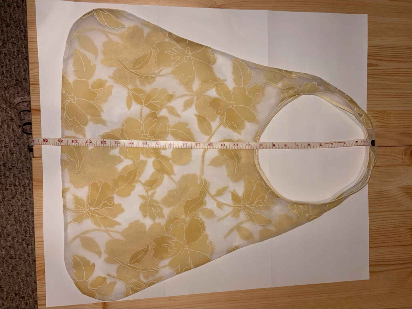 Sheer Floral Organza Tote bag - photo 3