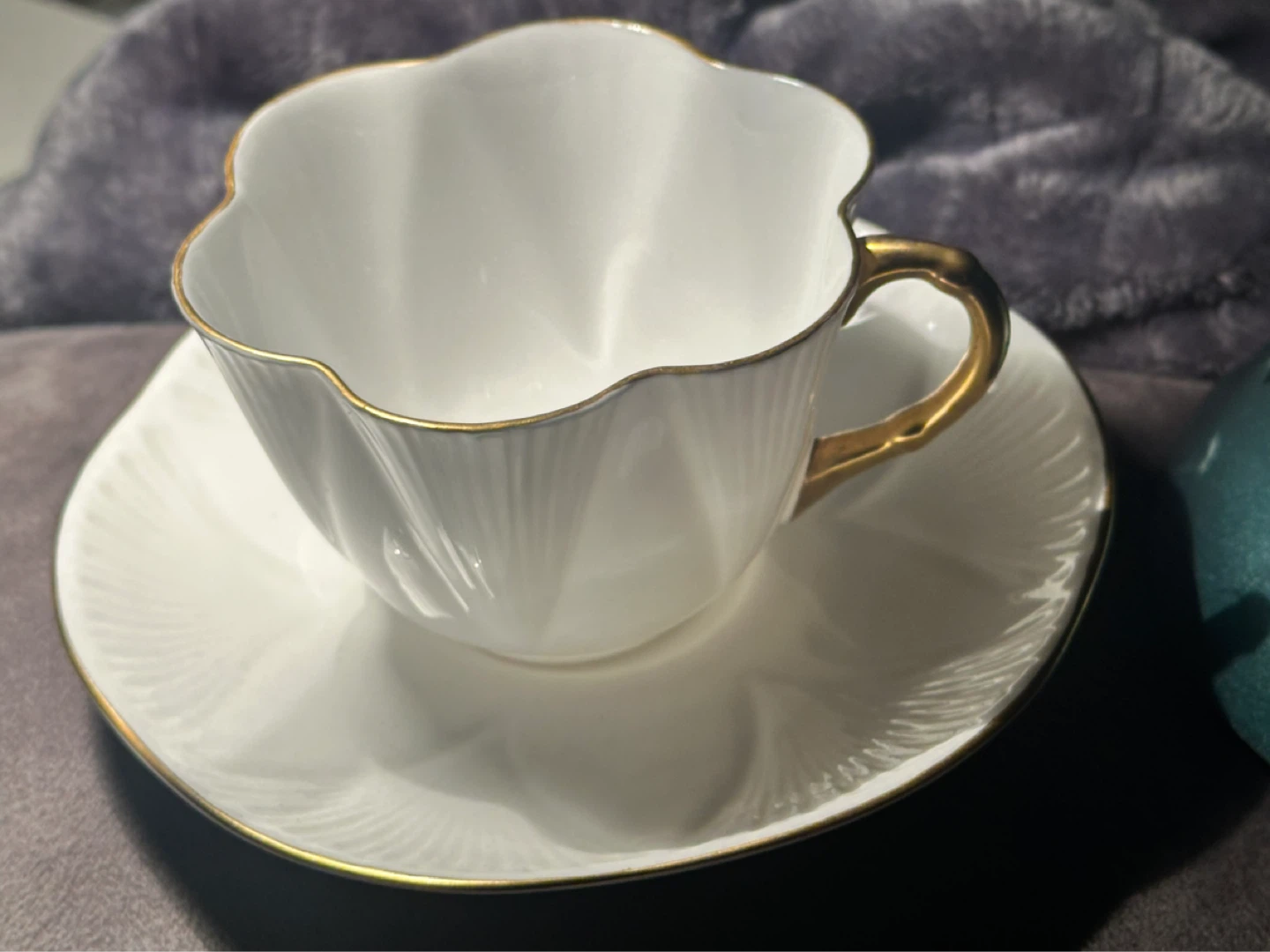 Anysley White Dainty Cup and Saucer - photo 2
