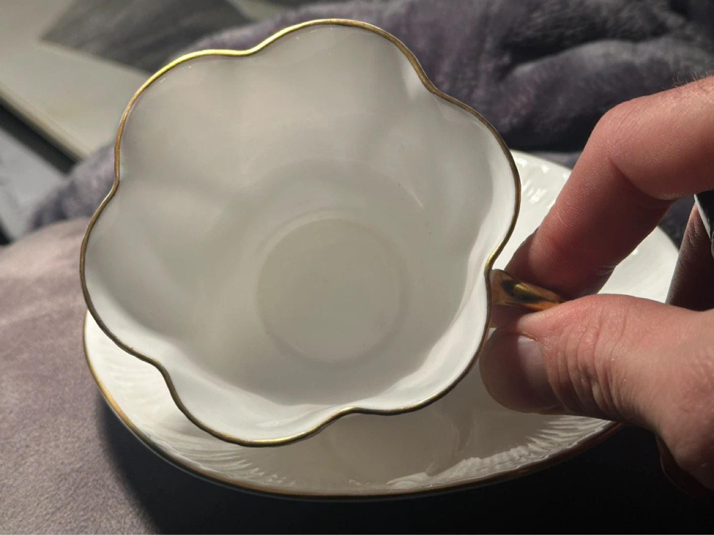 Anysley White Dainty Cup and Saucer - photo 3