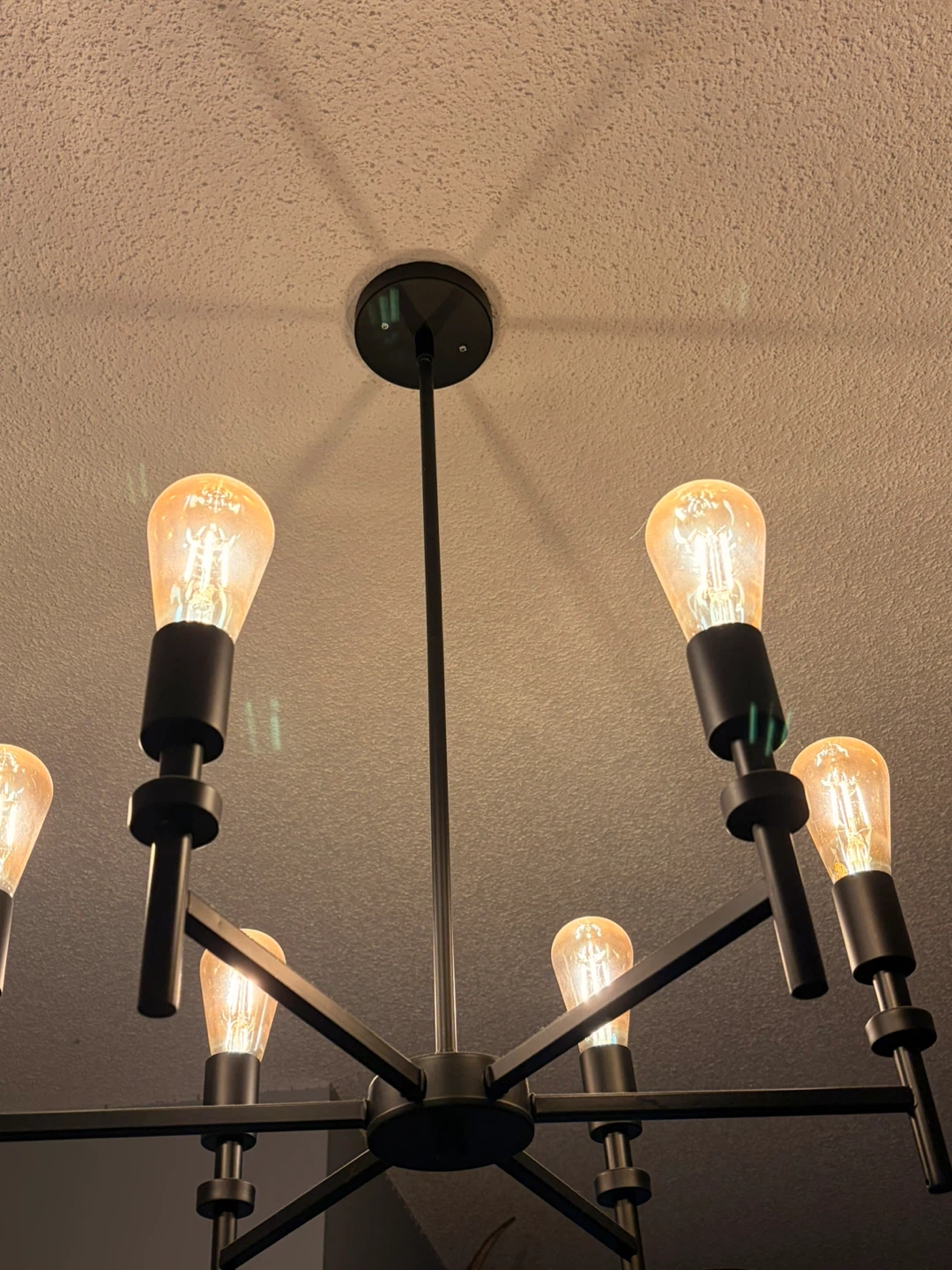 Black 6-Light Chandelier