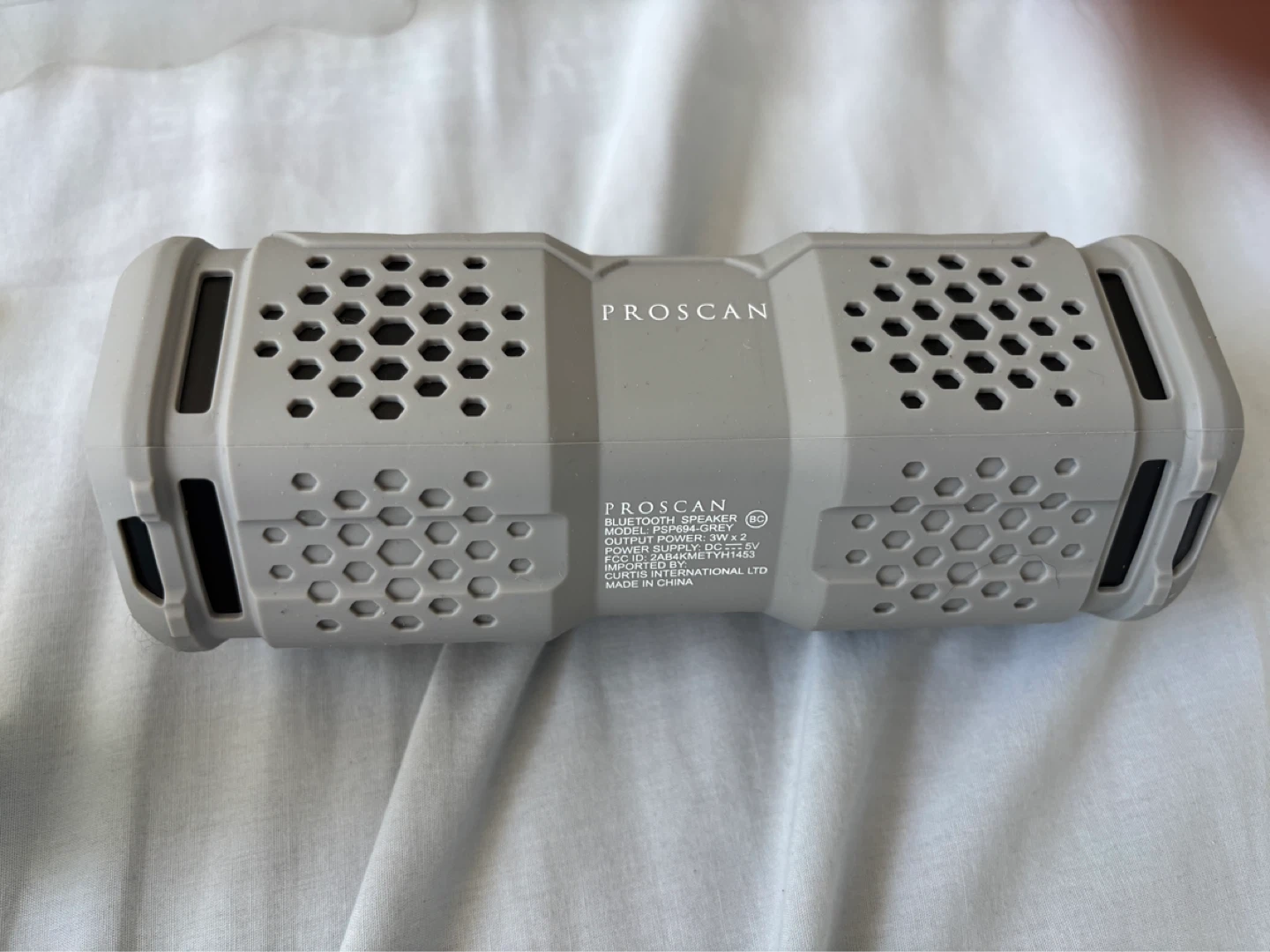 PROSCAN Portable Bluetooth Speaker - Grey - photo 3