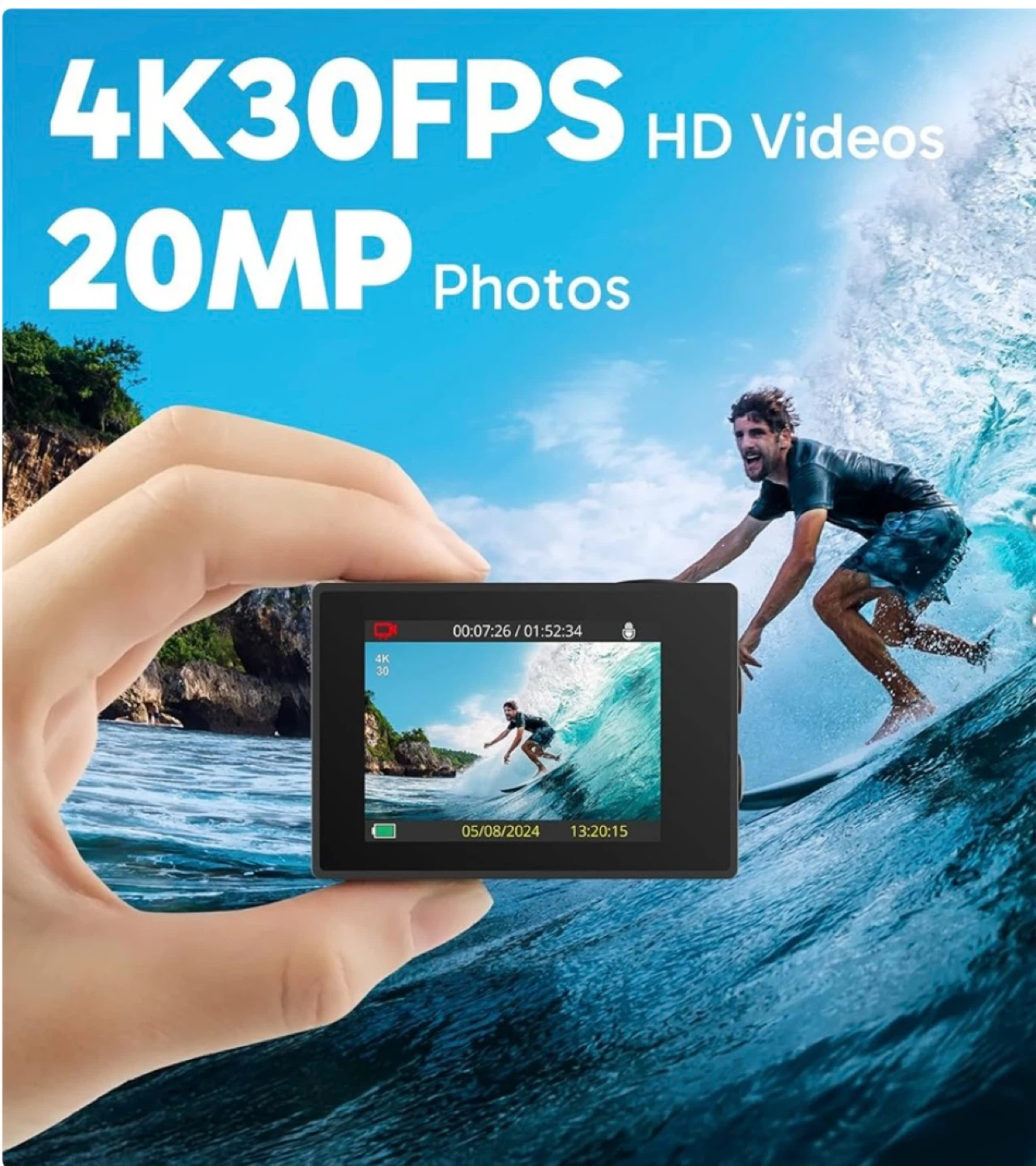 AKASO EK7000 4K Action Camera - photo 3