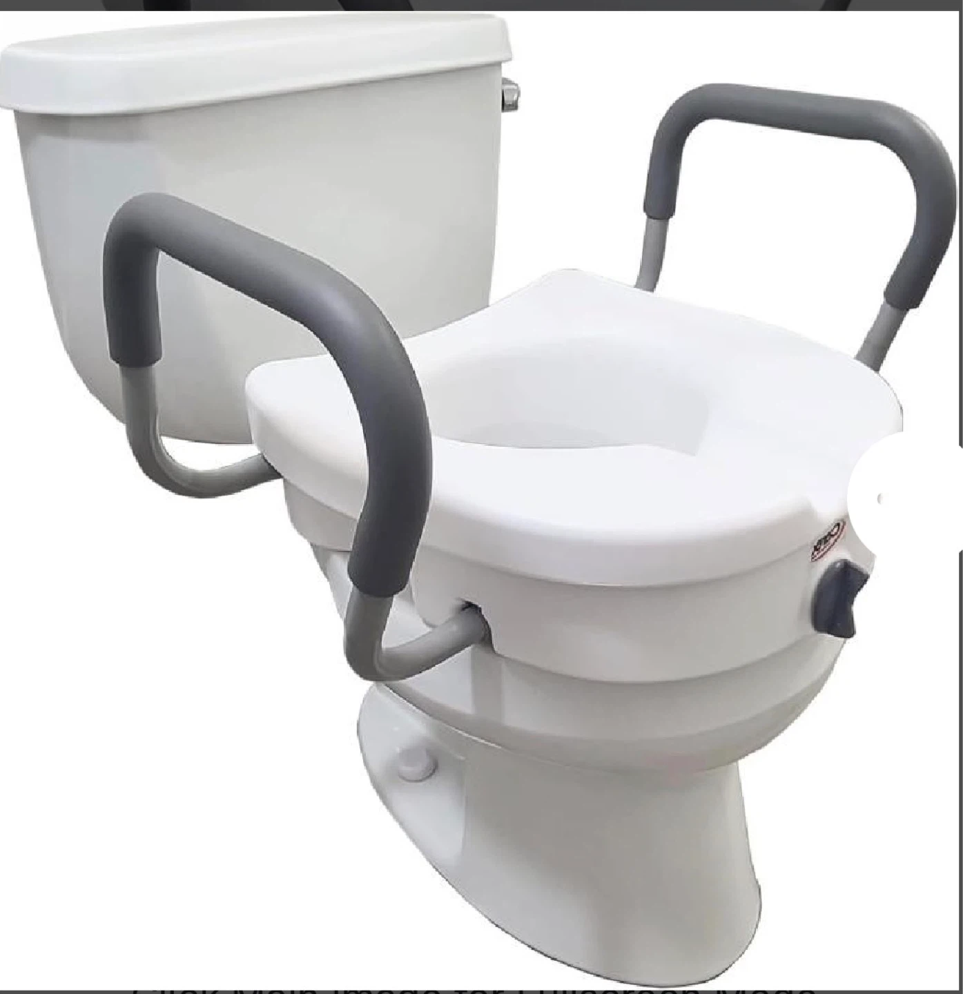 Carex Raised Toilet Seat with Handles