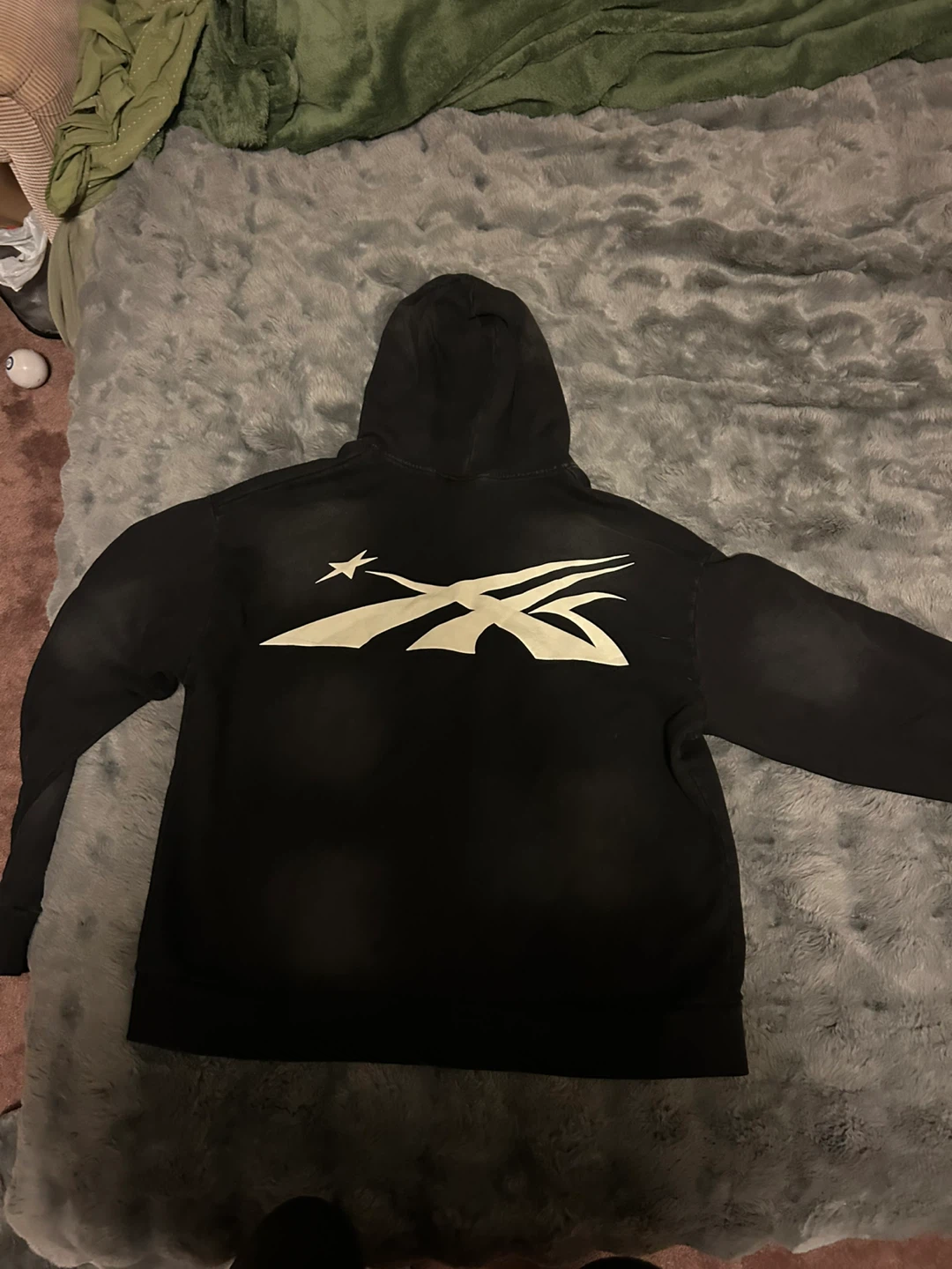 Hellstar Black Zip-Up Hoodie - photo 2