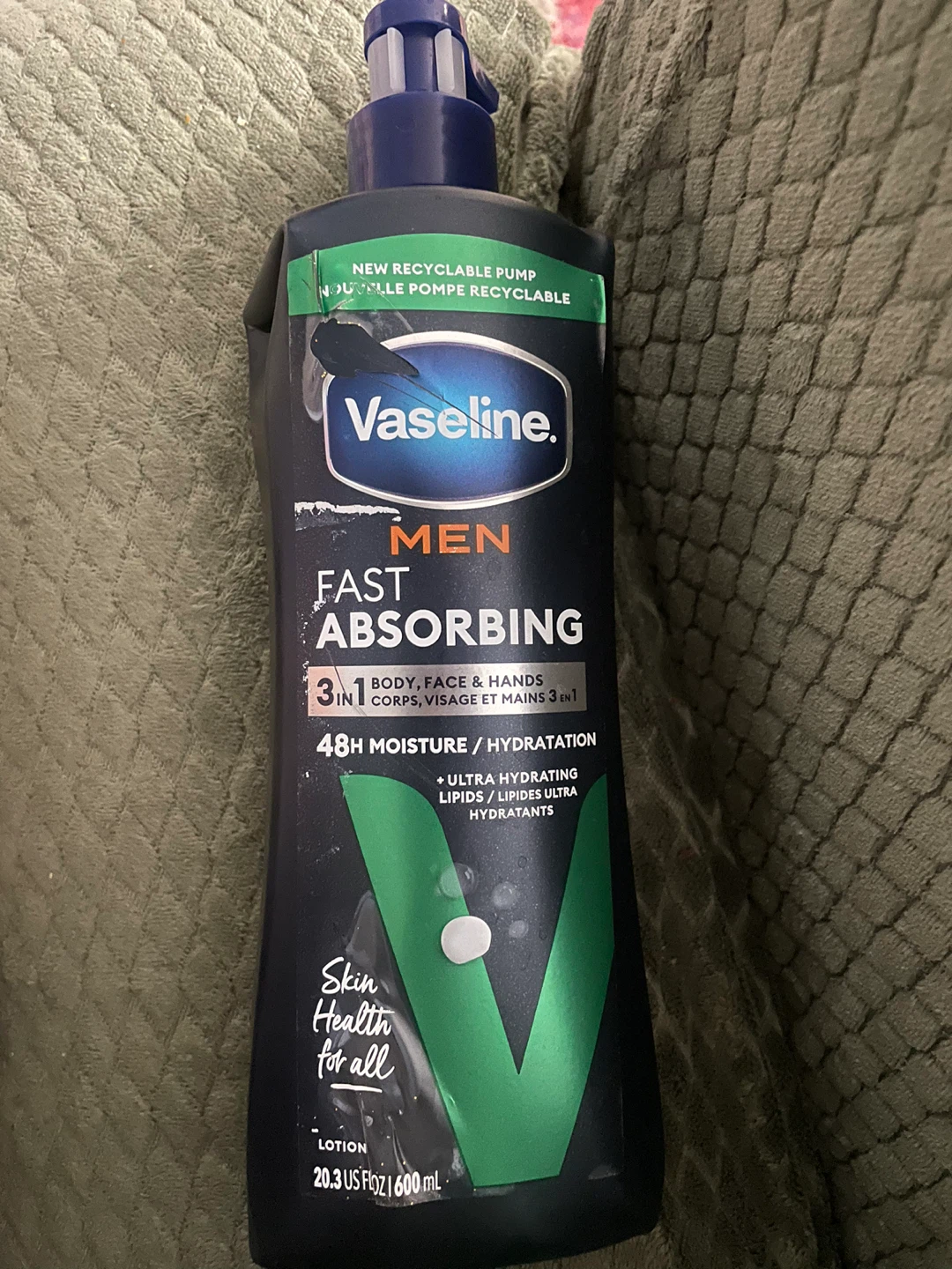 Vaseline Men Fast Absorbing Lotion 20.3 oz