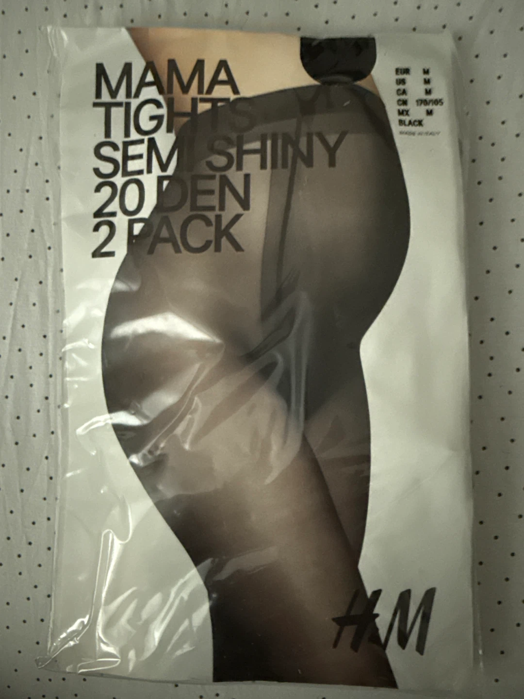 H&M Mama Semi Shiny 20 Den Tights - 2 Pack