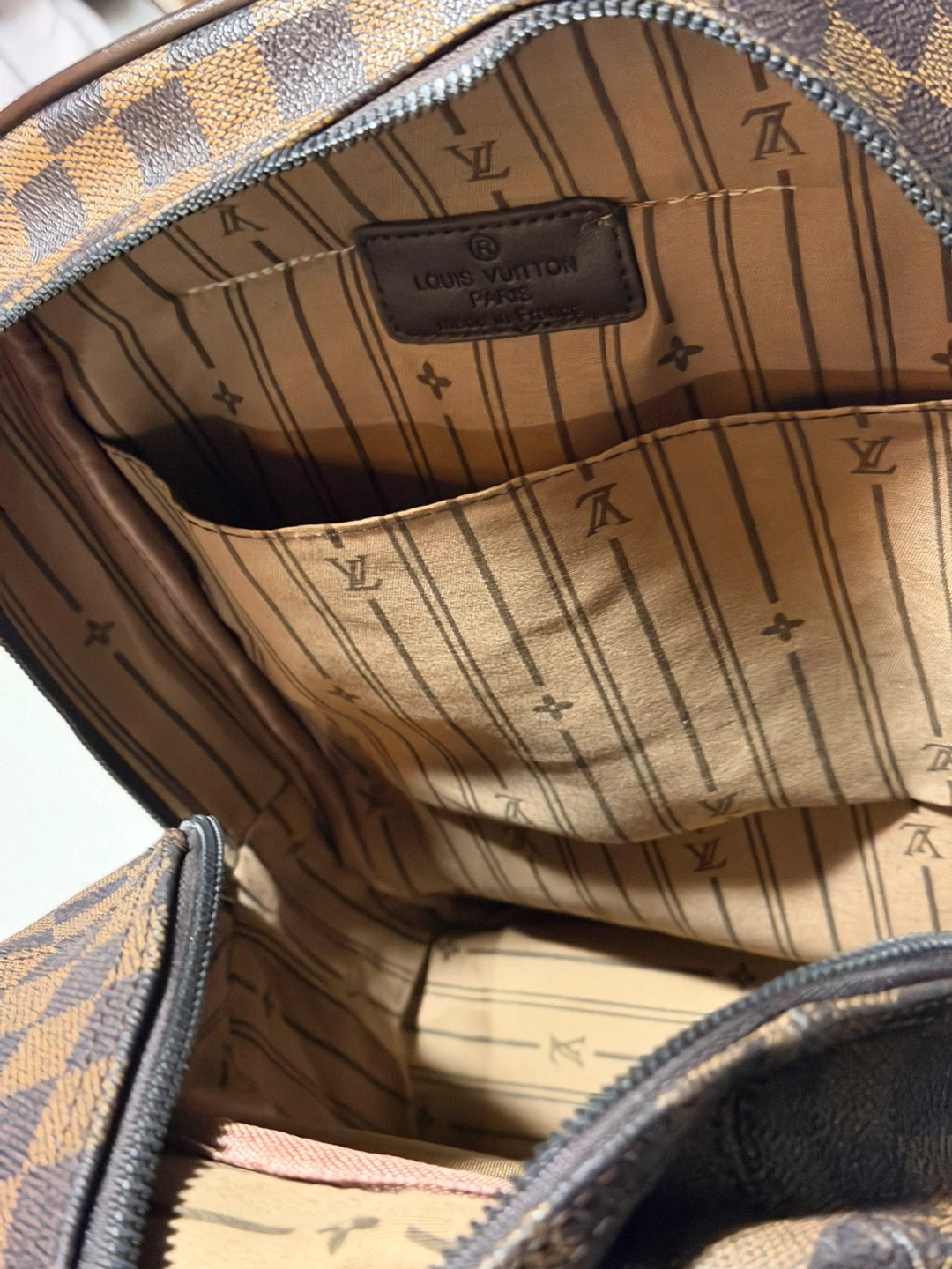 Louis Vuitton Damier Ebene Canvas Backpack - photo 5