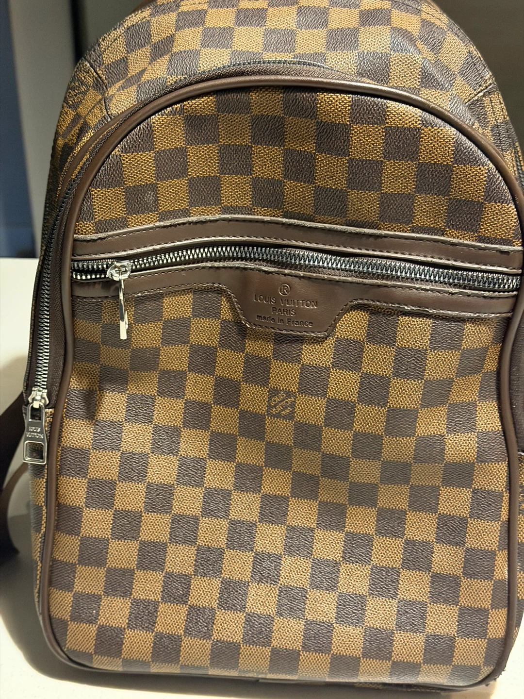 Louis Vuitton Damier Ebene Canvas Backpack - photo 2