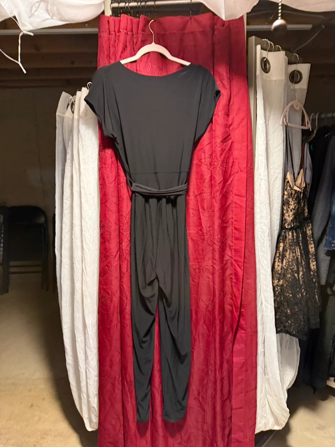 Black Jumpsuit with Tie Waist - photo 4