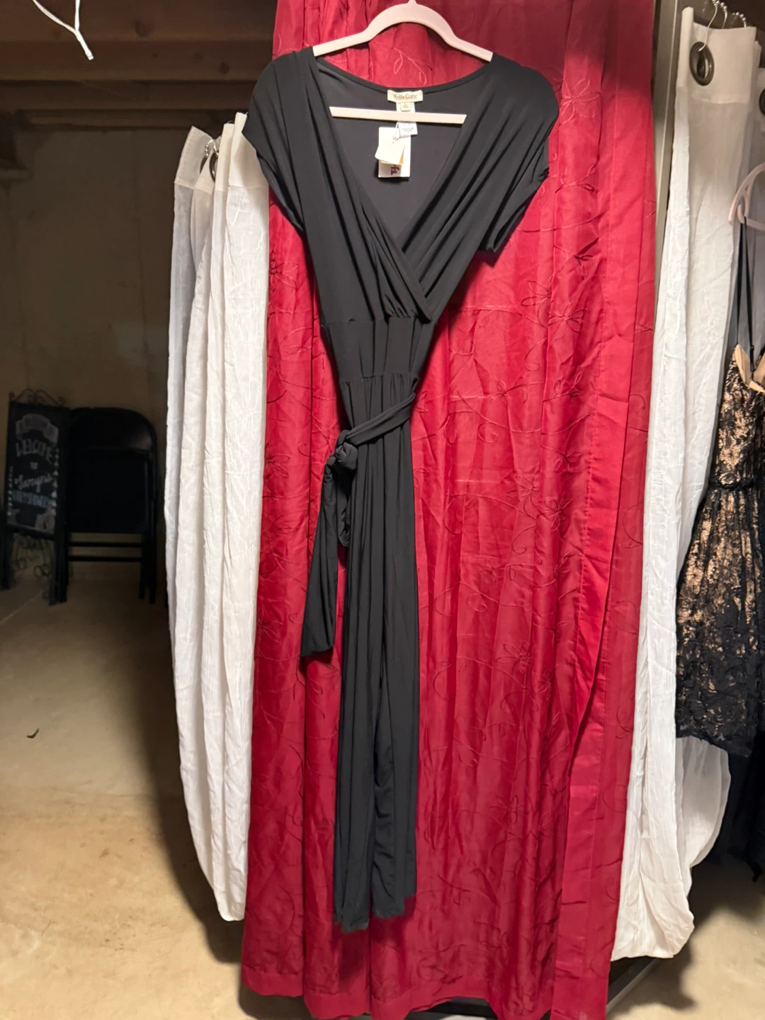 Black Jumpsuit with Tie Waist - photo 5
