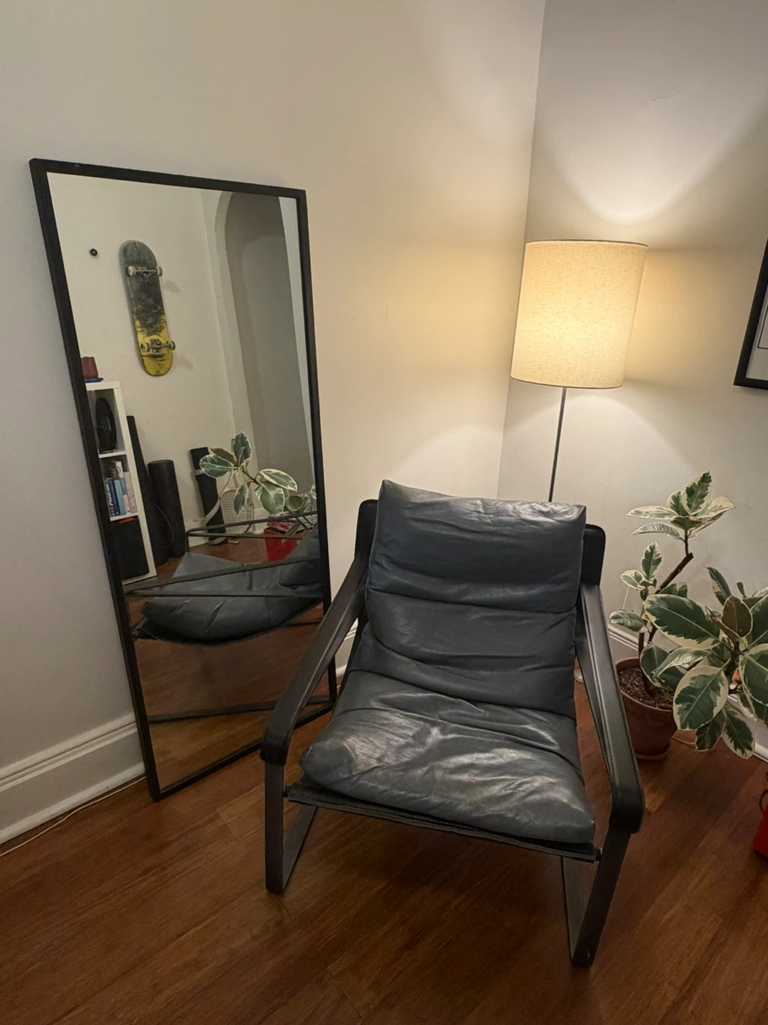 Modern Industrial Leather Armchair - photo 3