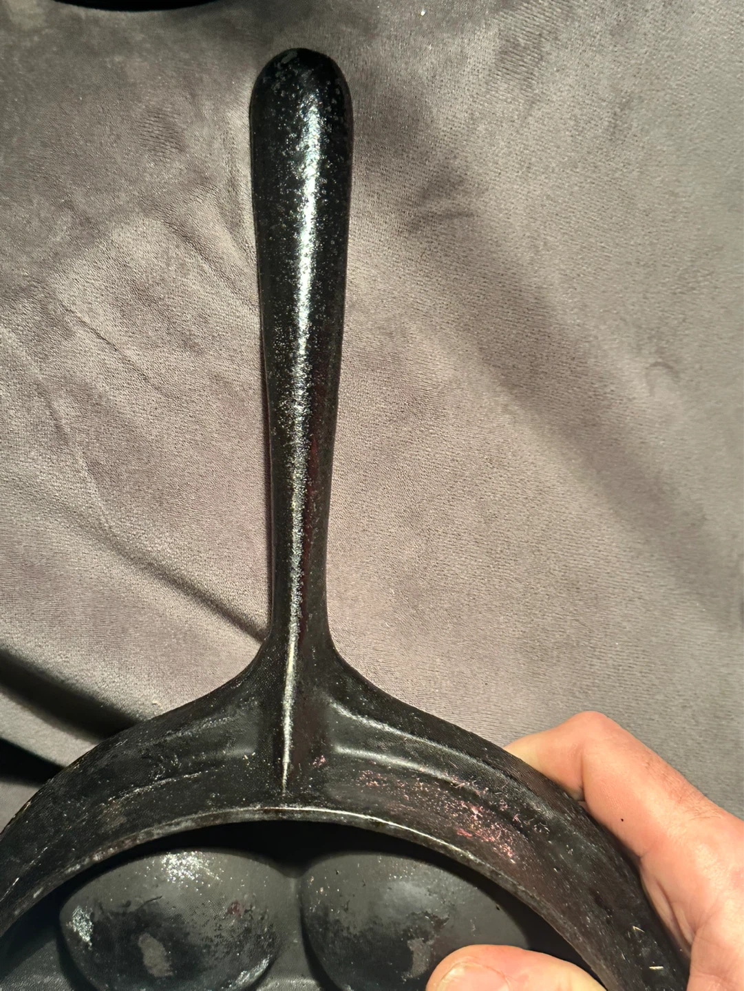 antique cast iron Æbleskiver pan - photo 5