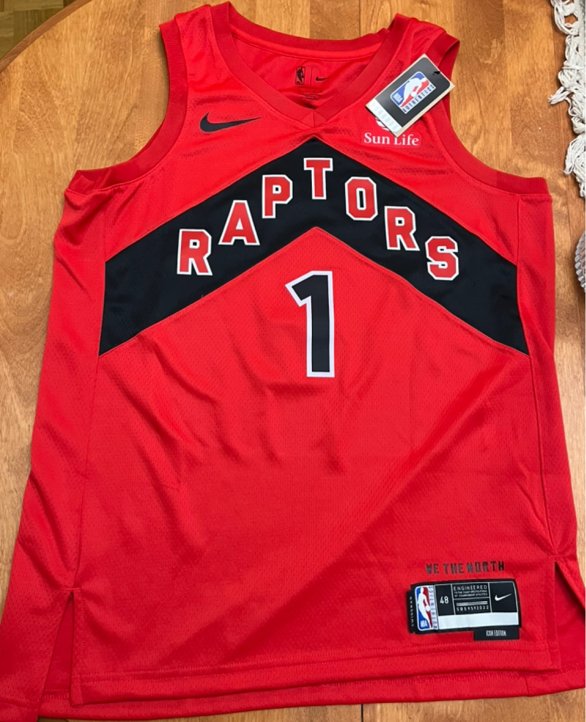 Gradey Dick Autographed Toronto Raptors Red Nike Jersey - photo 4
