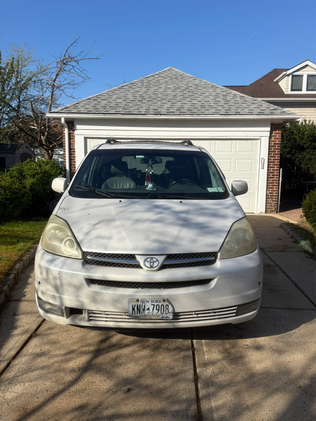 White Toyota Sienna Minivan