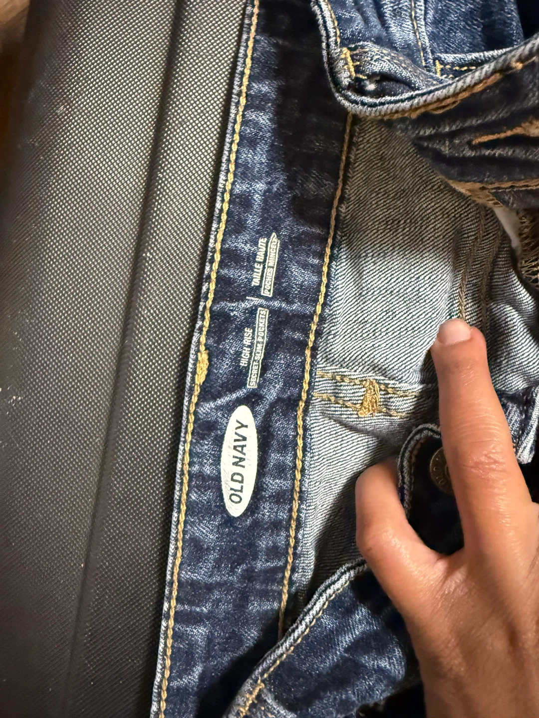 Old Navy High Rise Blue Denim Jean Shorts - photo 2