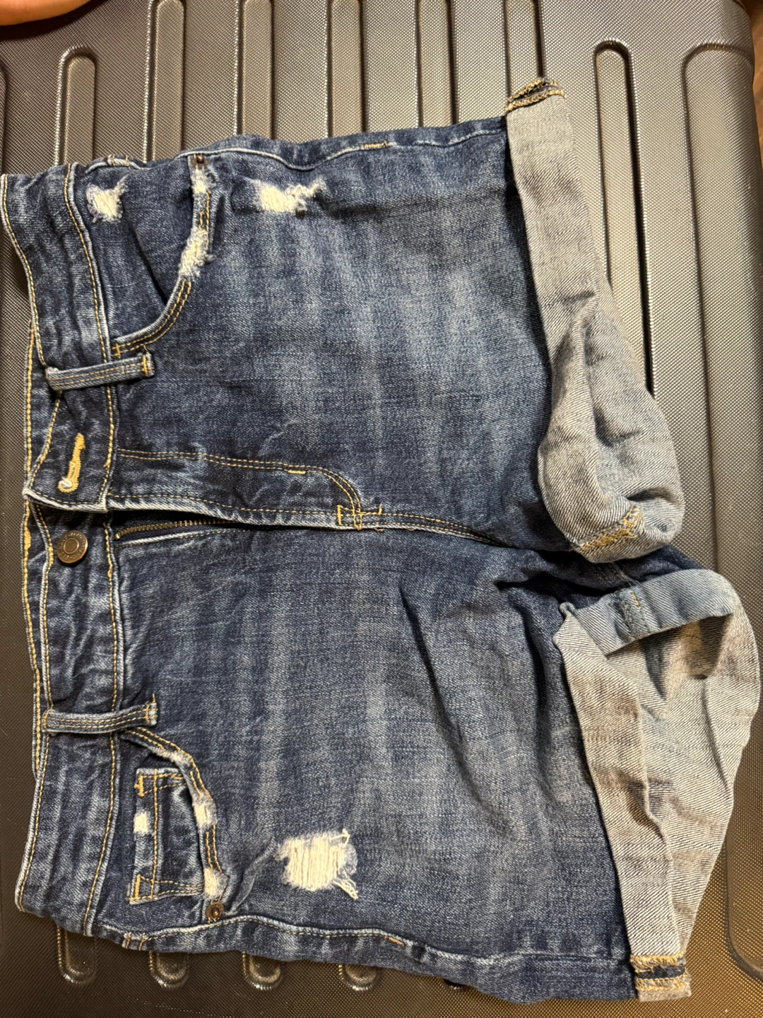 Old Navy High Rise Blue Denim Jean Shorts