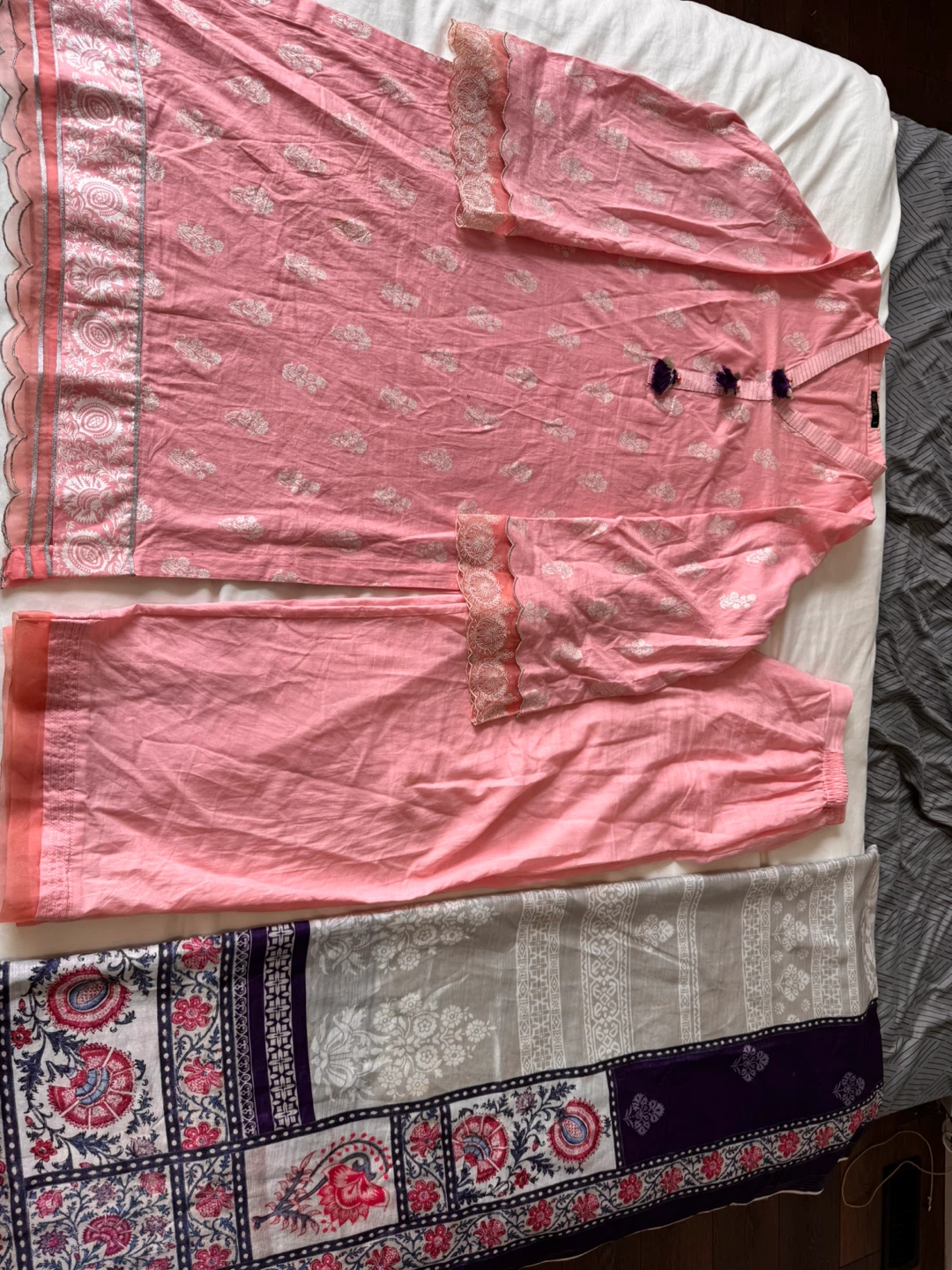 Almirah Pink 3-Piece Shalwar Kameez Dupatta Set - Size L - photo 2