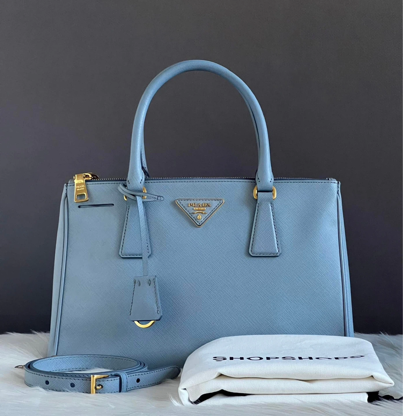 🎀 PRE-LOVED 🎀 Prada Saffiano Lux Medium Galleria Zip Tote