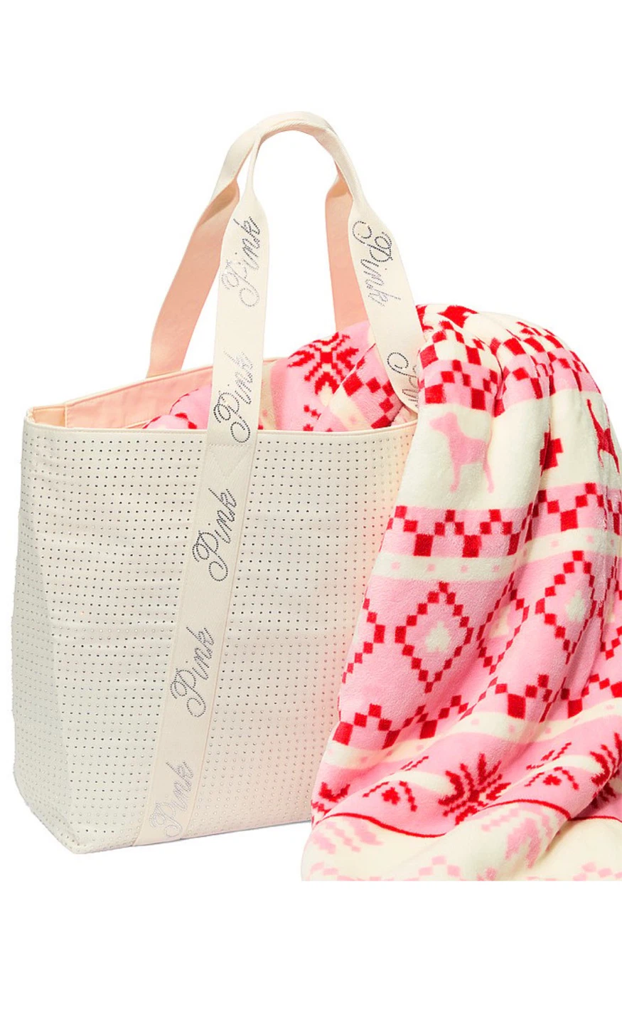 Victoria's Secret Pink Tote Bag & Blanket Set - photo 5