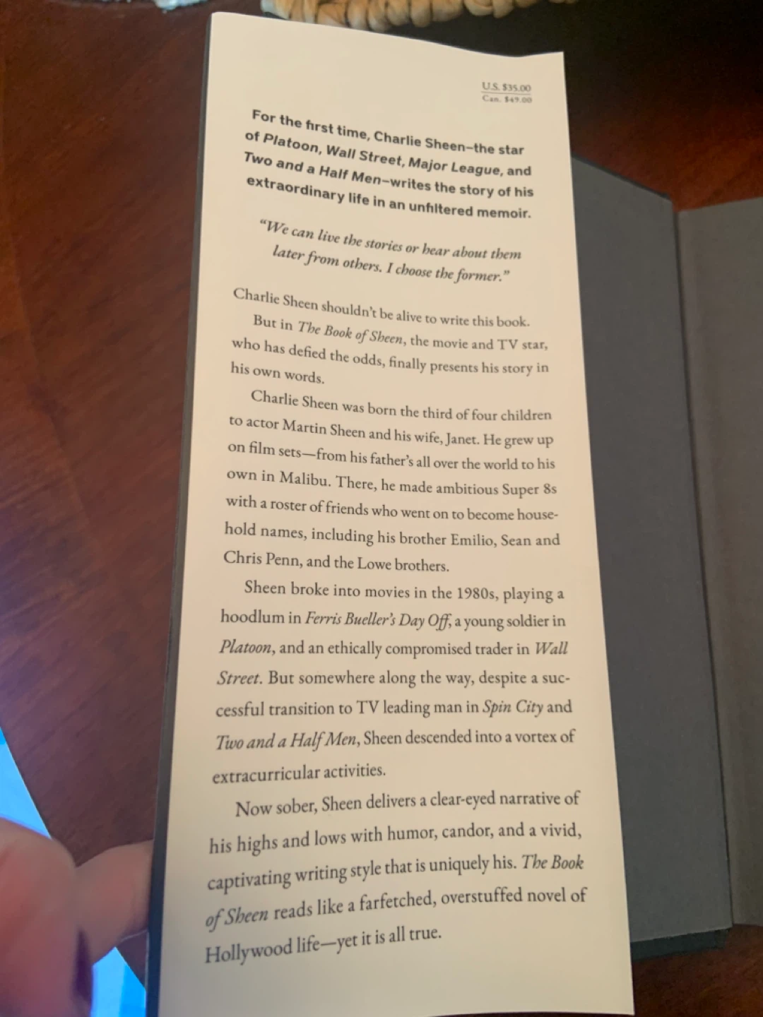 The Book of Sheen: A Memoir by Charlie Sheen - photo 2