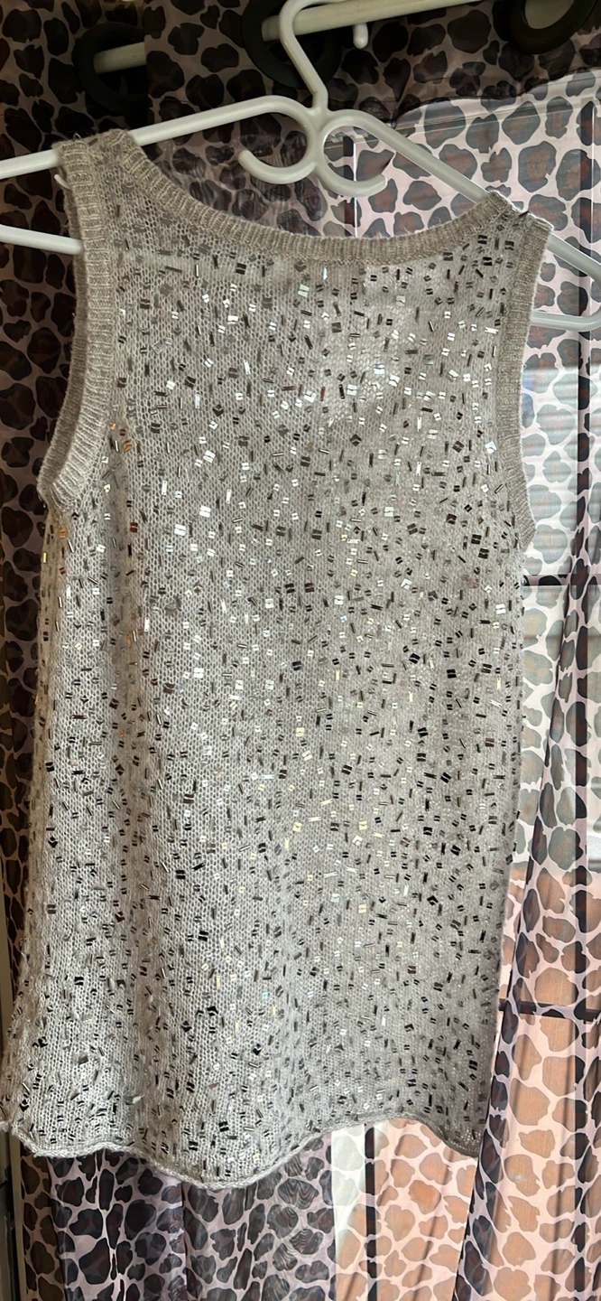 Michael Kors Beaded Sleeveless Knit Top - photo 2