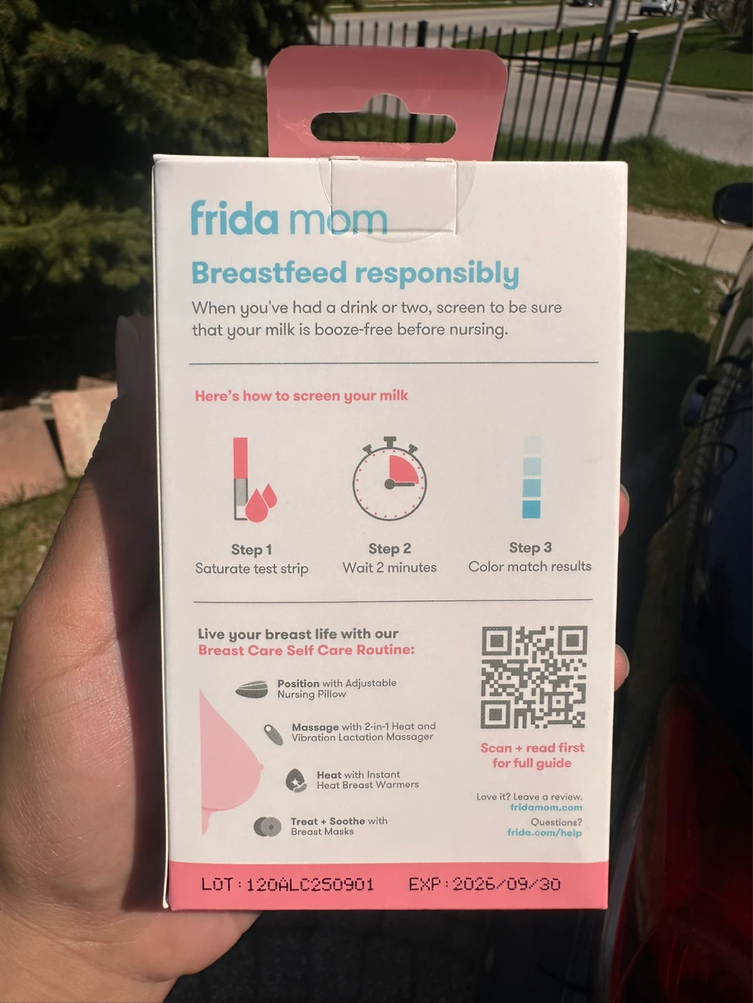 Brand New Frida Mom Breast Milk Alcohol Test Strips, 15ct - photo 2