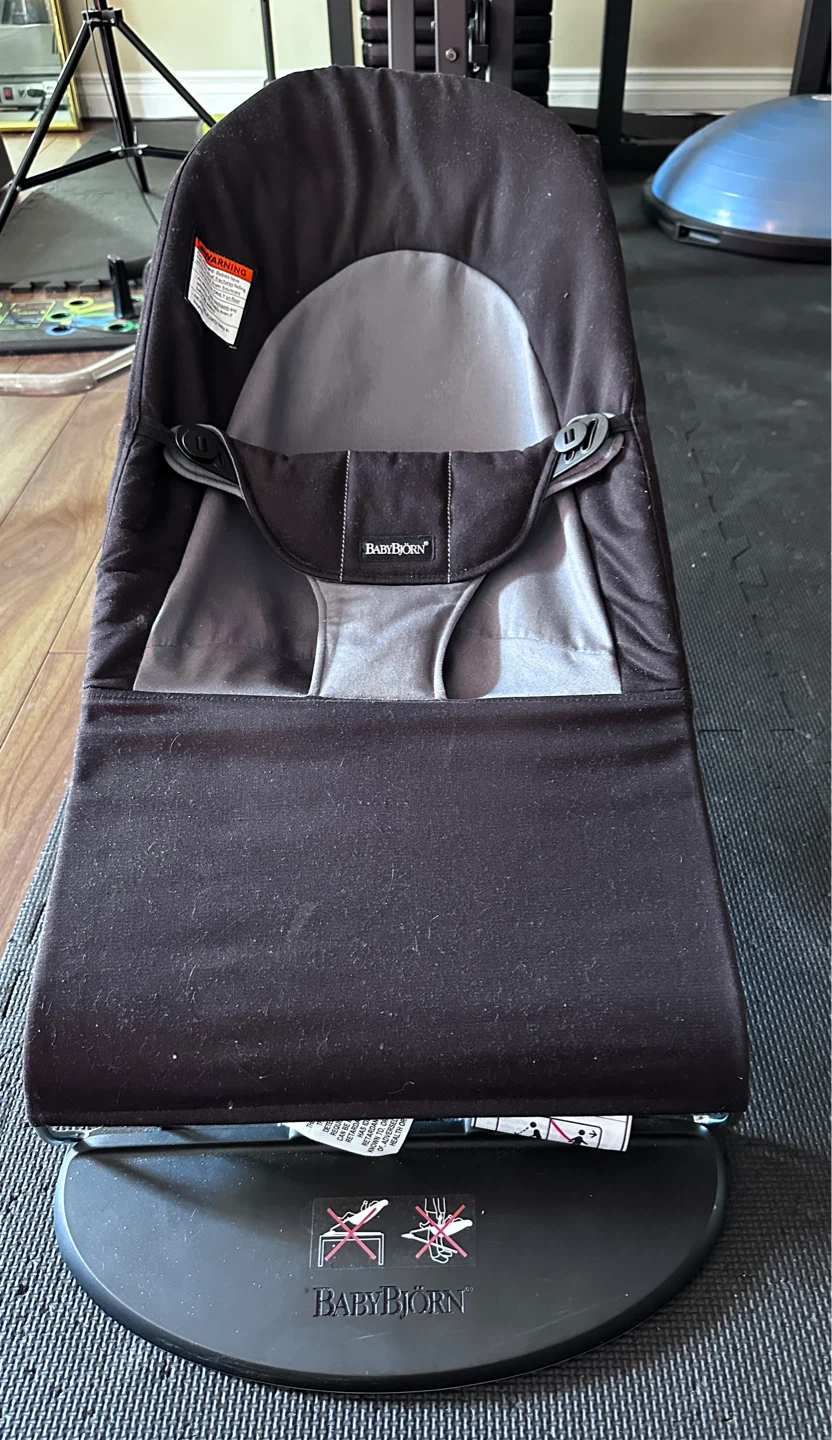 Baby Bjorn Bouncer Balance Soft, Black/Dark gray - Woven