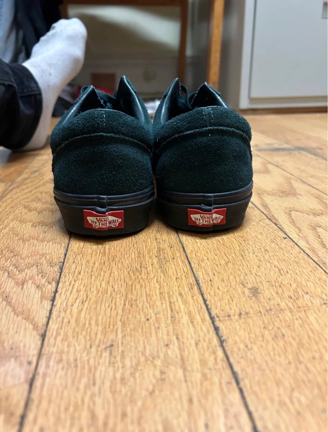 Vans Old Skool Dark Green Suede Sneakers - Men's 9.5 - photo 3