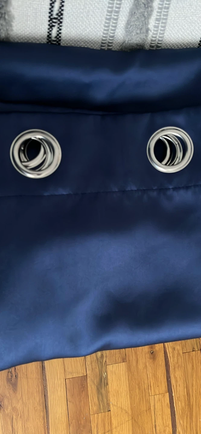 Navy Blue Grommet Curtains