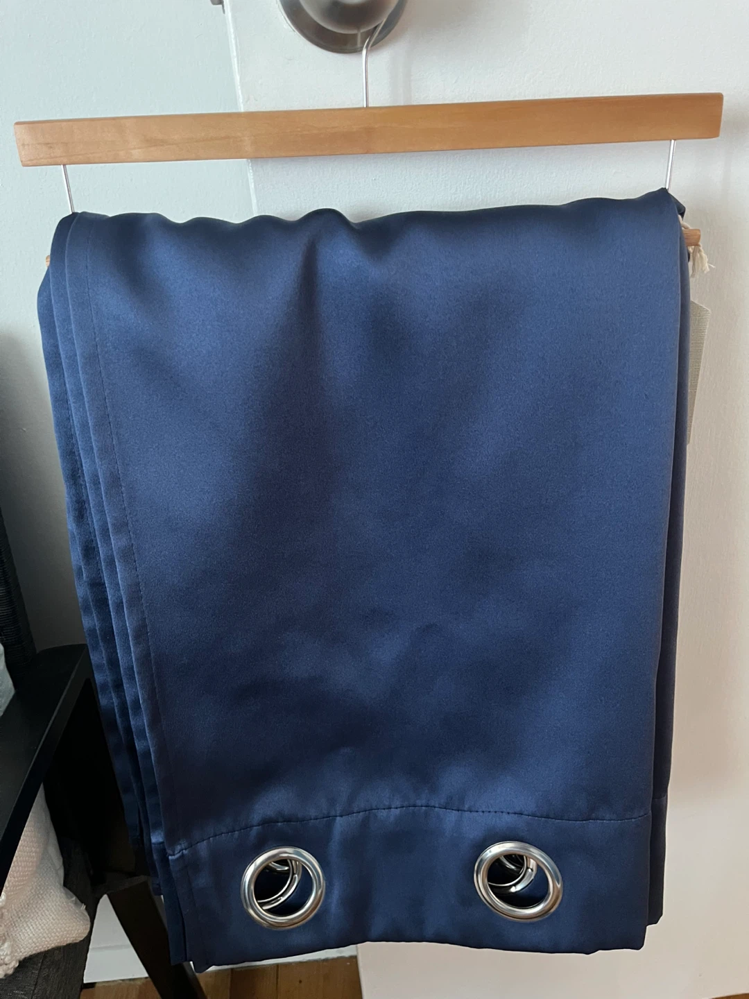 Navy Blue Grommet Curtains - photo 2