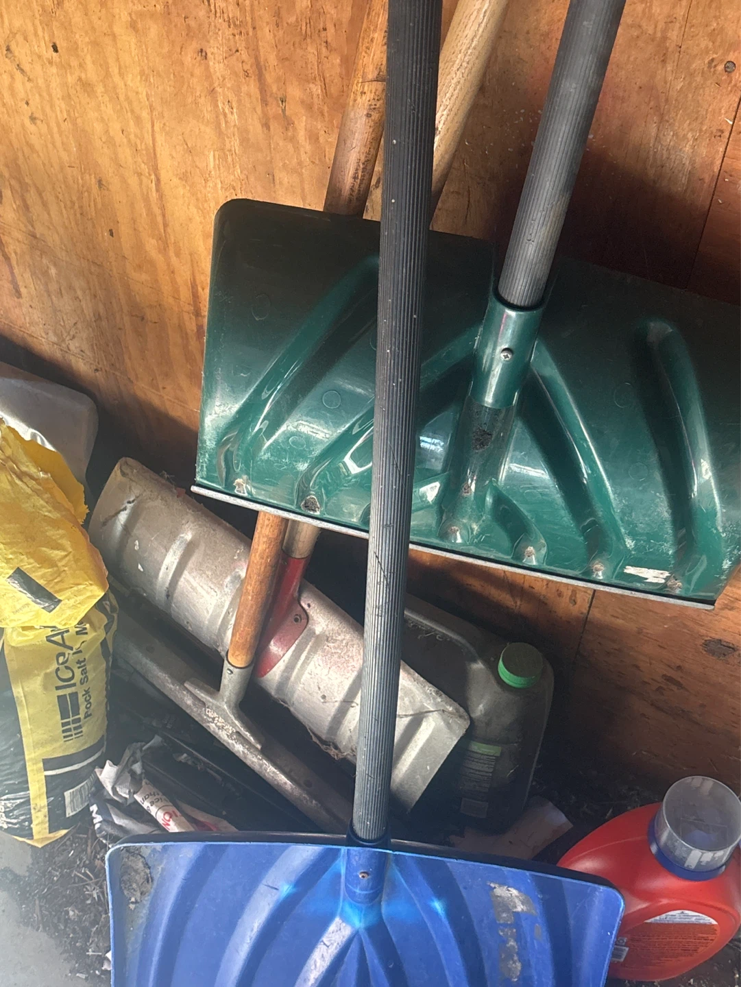 Old vintage shovels must take all